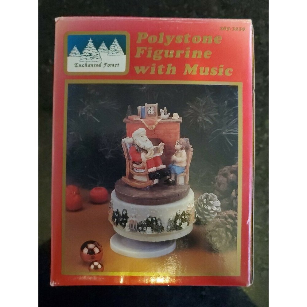 Enchanted Forest Polystone Figurine With Music Sil